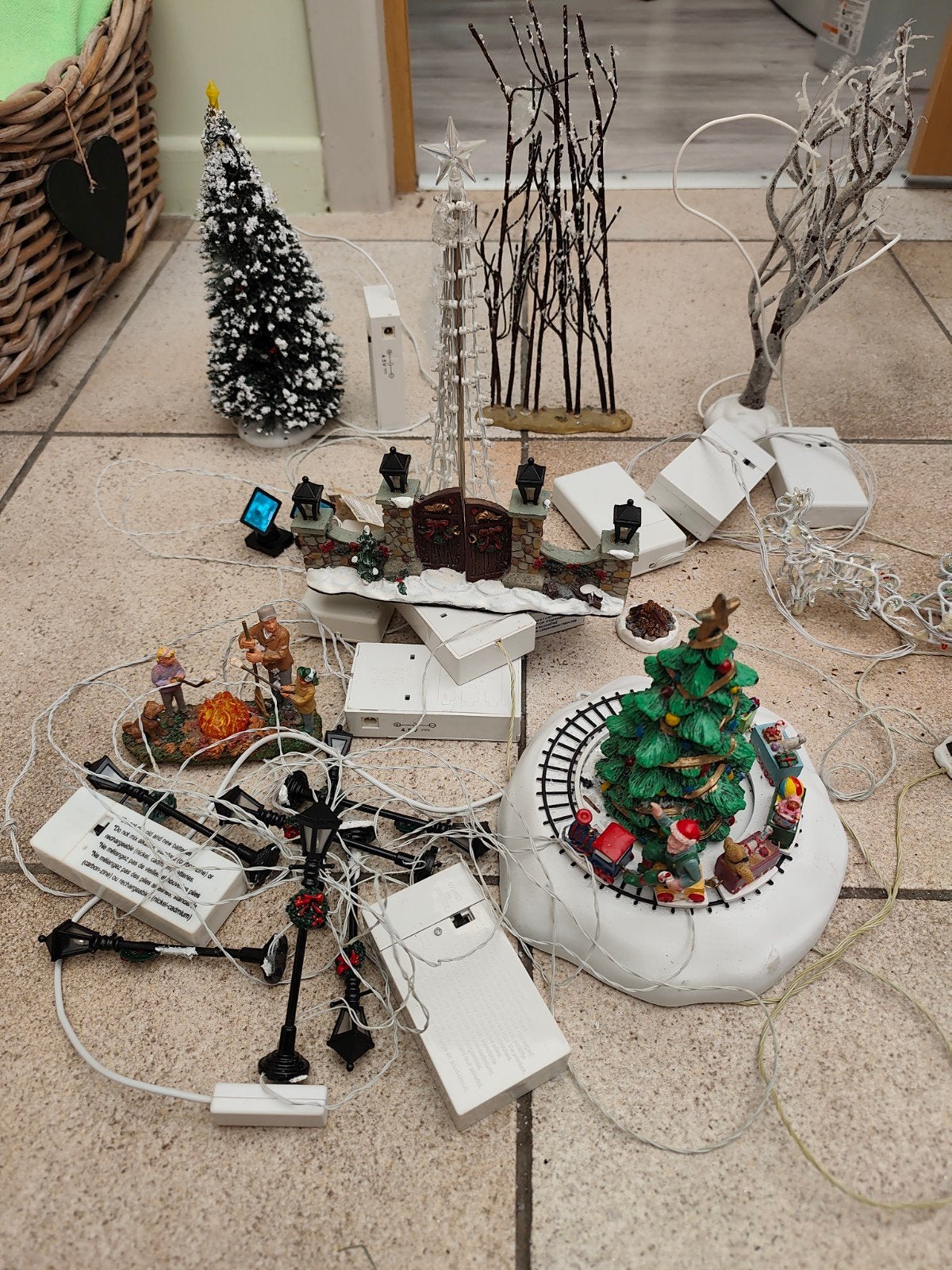 ensemble décors de village de Noël lemax, Enlèvement ou Envoi