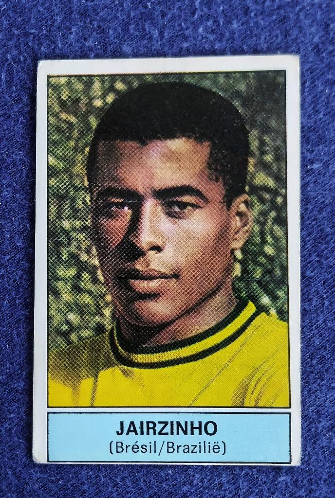 Panini sticker card voetbal ' FB 1972 - Jairzinho ', Verzamelen, Ophalen of Verzenden, Nieuw, Poster, Plaatje of Sticker