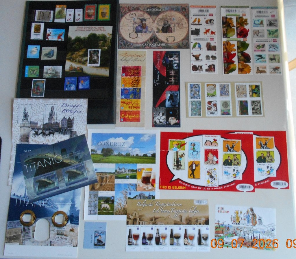 Lot de timbres,blocs,carnets année 2012 **.BELGIQUE, Enlèvement ou Envoi, Non oblitéré, Timbre-poste