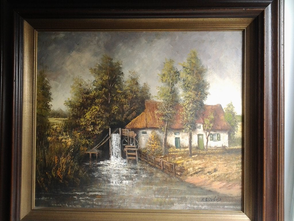 schilderij te koop, Antiek en Kunst, Ophalen, Doek, Landschap, Olieverf