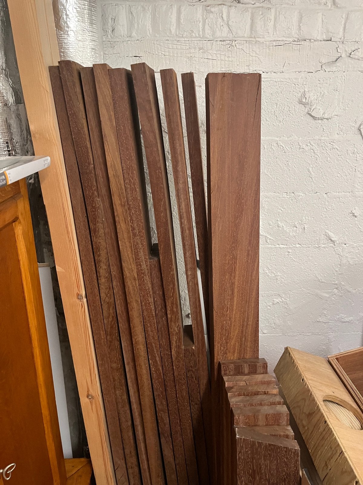 Azobe hout hardhout, Doe-het-zelf en Bouw, Hout en Planken, Ophalen, Zo goed als nieuw