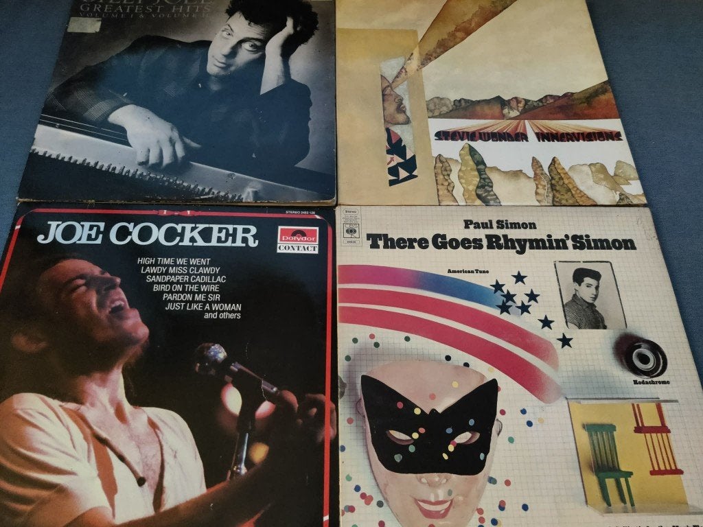 lot rock: 2lp billy joel, stevie wonder, joe cocker, p simon, Ophalen of Verzenden, LP
