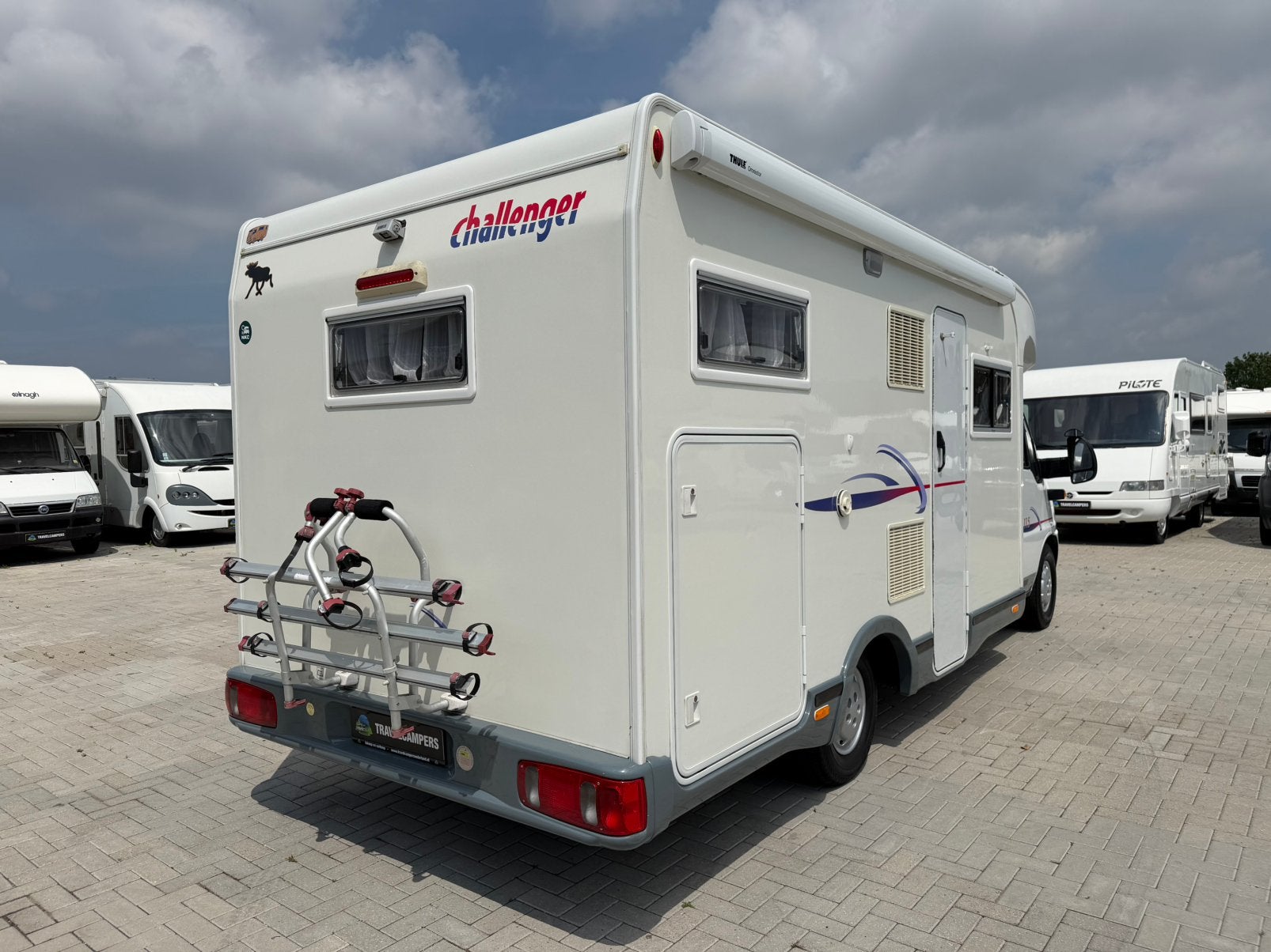 Challenger 115 |Airco|Camera|XXL Garage|4 Zitplaatsen|, Caravans en Kamperen, Mobilhomes, Ringverwarming, Fiat, Bedrijf, Challenger