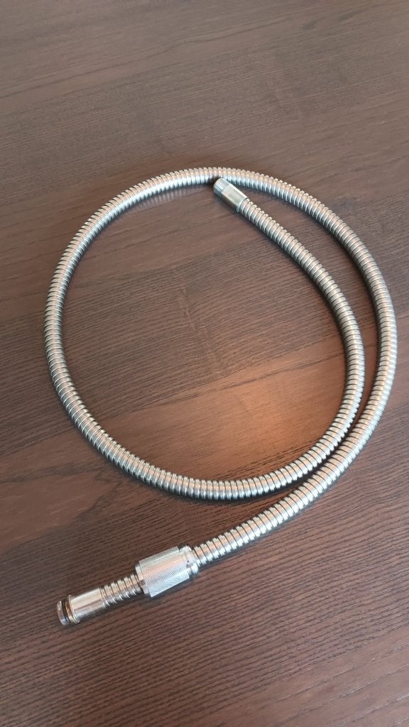 GROHE 46092000 1500mm metalen uittrekslang keukenkraan, Ophalen of Verzenden, Zo goed als nieuw, Inox, Kraan