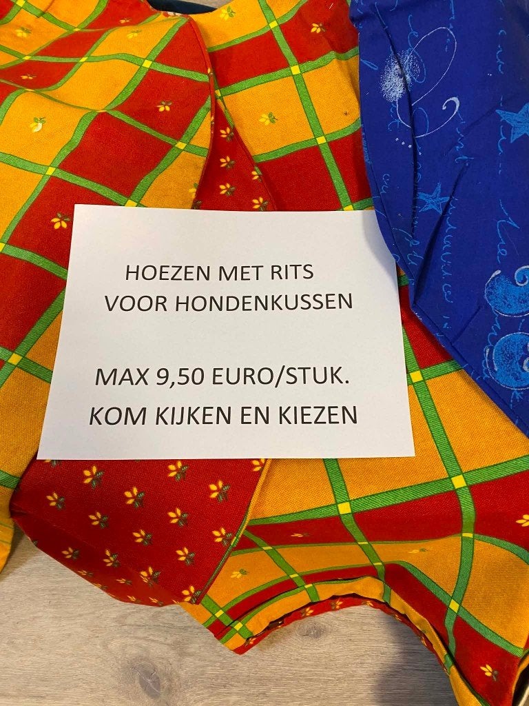 Grote hoezen met rits voor hondenkussen aan outlet., Animaux & Accessoires, Accessoires pour chiens, Neuf, Enlèvement