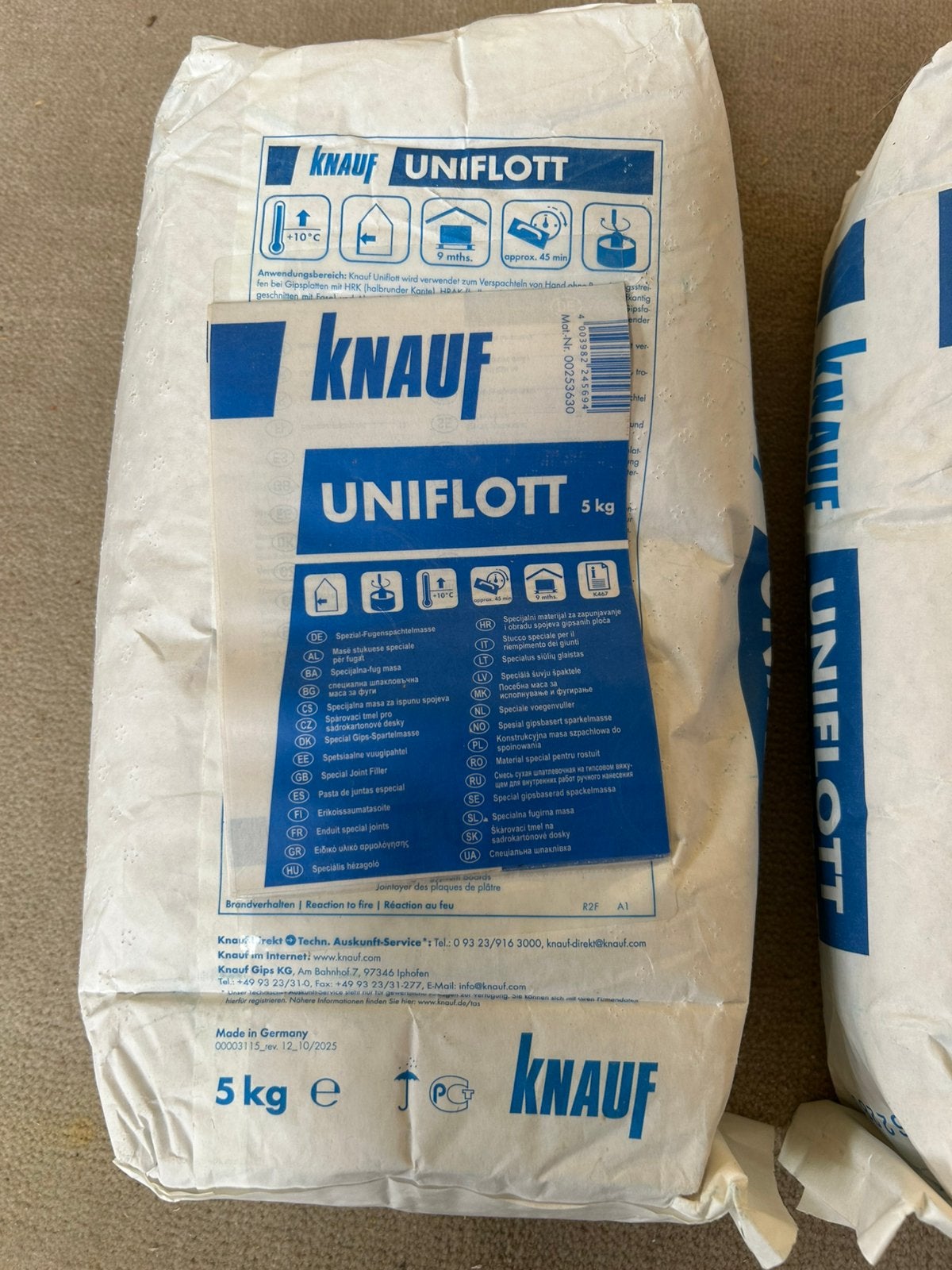 Voegmiddel Knauf Uniflott, Enlèvement, Comme neuf, Autres types