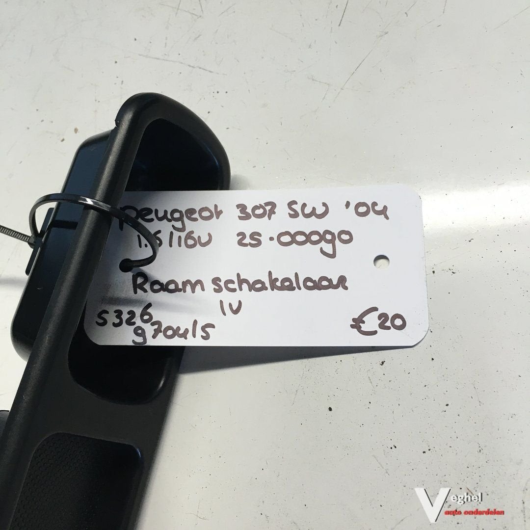 Peugeot 307 sw 1.6 16v 2500090 Raamschakelaars Linksvoor met, Gebruikt, -, -, Ophalen of Verzenden