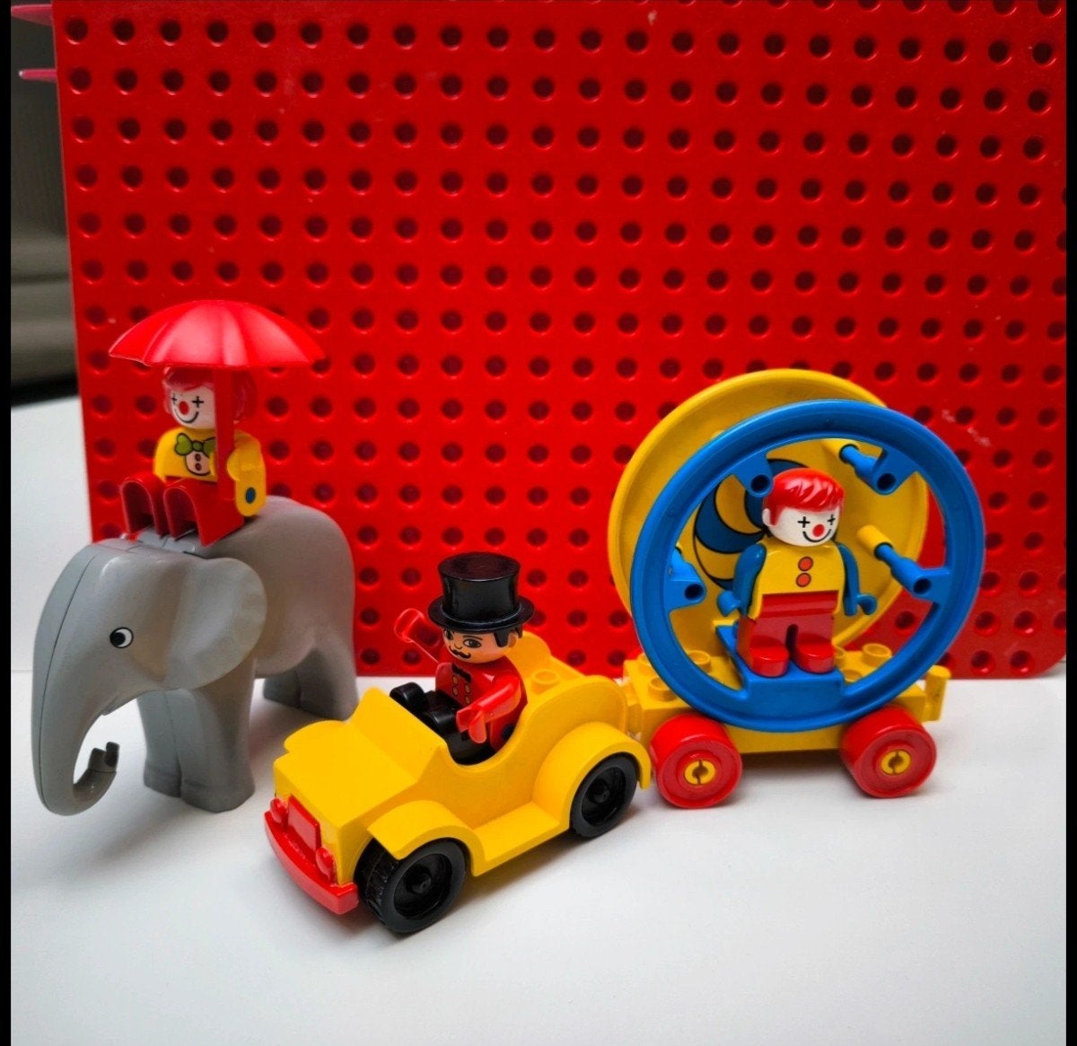Lego Duplo 2651 Circusartiesten en Olifant 1989, Kinderen en Baby's, Ophalen, Compleet, Duplo