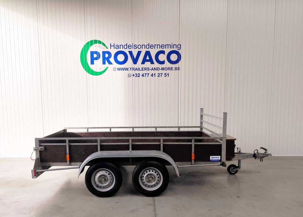 BW-TRAILERS 750kg keuringsvrij • 125x300cm • perfecte staat, Auto diversen, Aanhangwagen-onderdelen, Ophalen