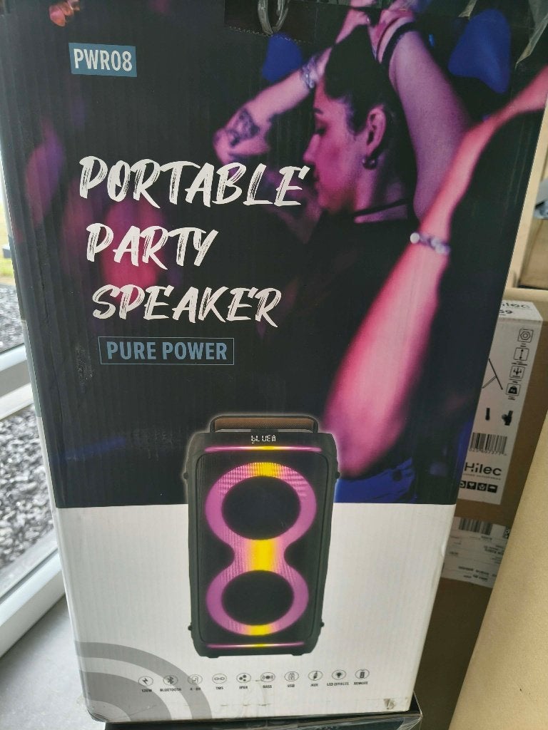 Enceintes Bluetooth + pieds NEUVES, Enlèvement, Neuf