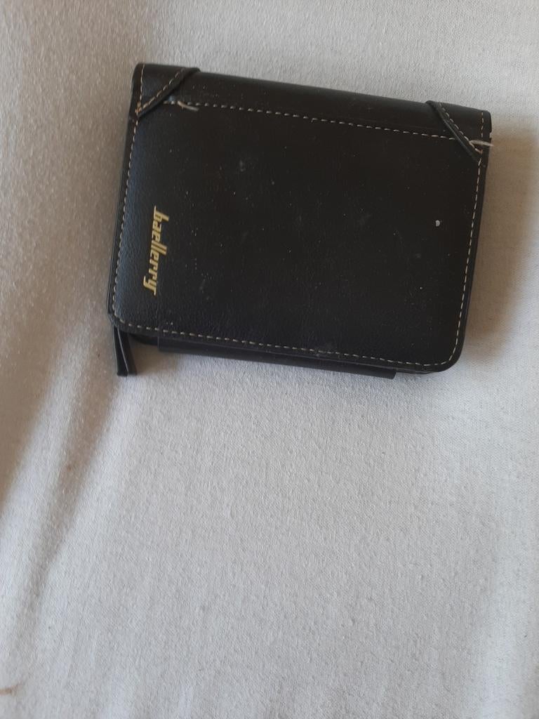 Lederen  portefeuille, Handtassen en Accessoires, Portemonnees, Ophalen of Verzenden, Zwart