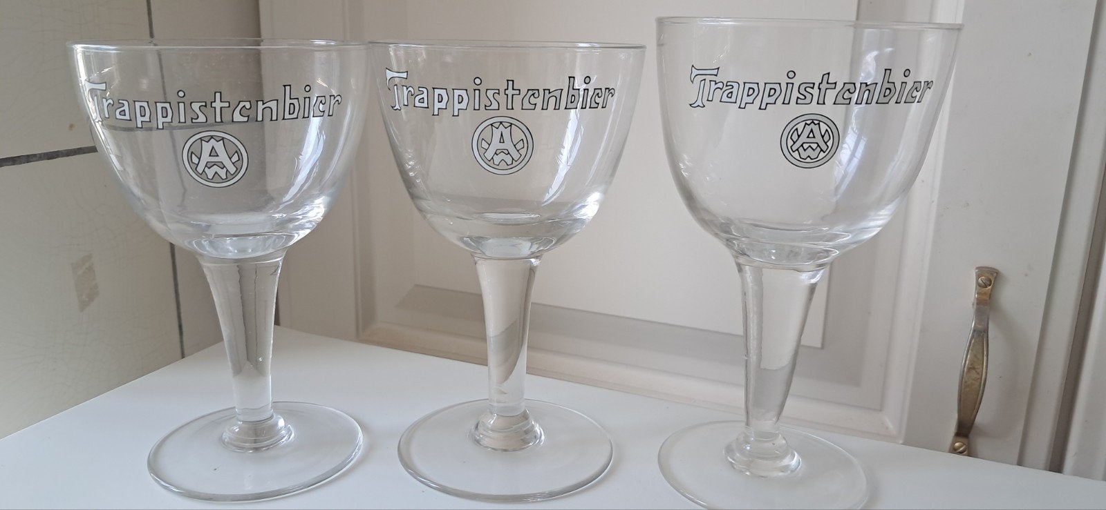 3 WESTMALLE TRAPPIST-glazen, Ophalen