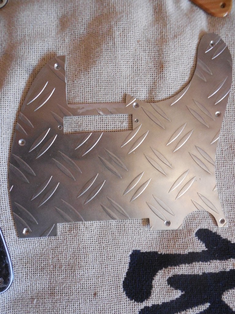 Pickguard alu custom pour Telecaster, Musique & Instruments, Enlèvement ou Envoi, Utilisé, Guitare électrique