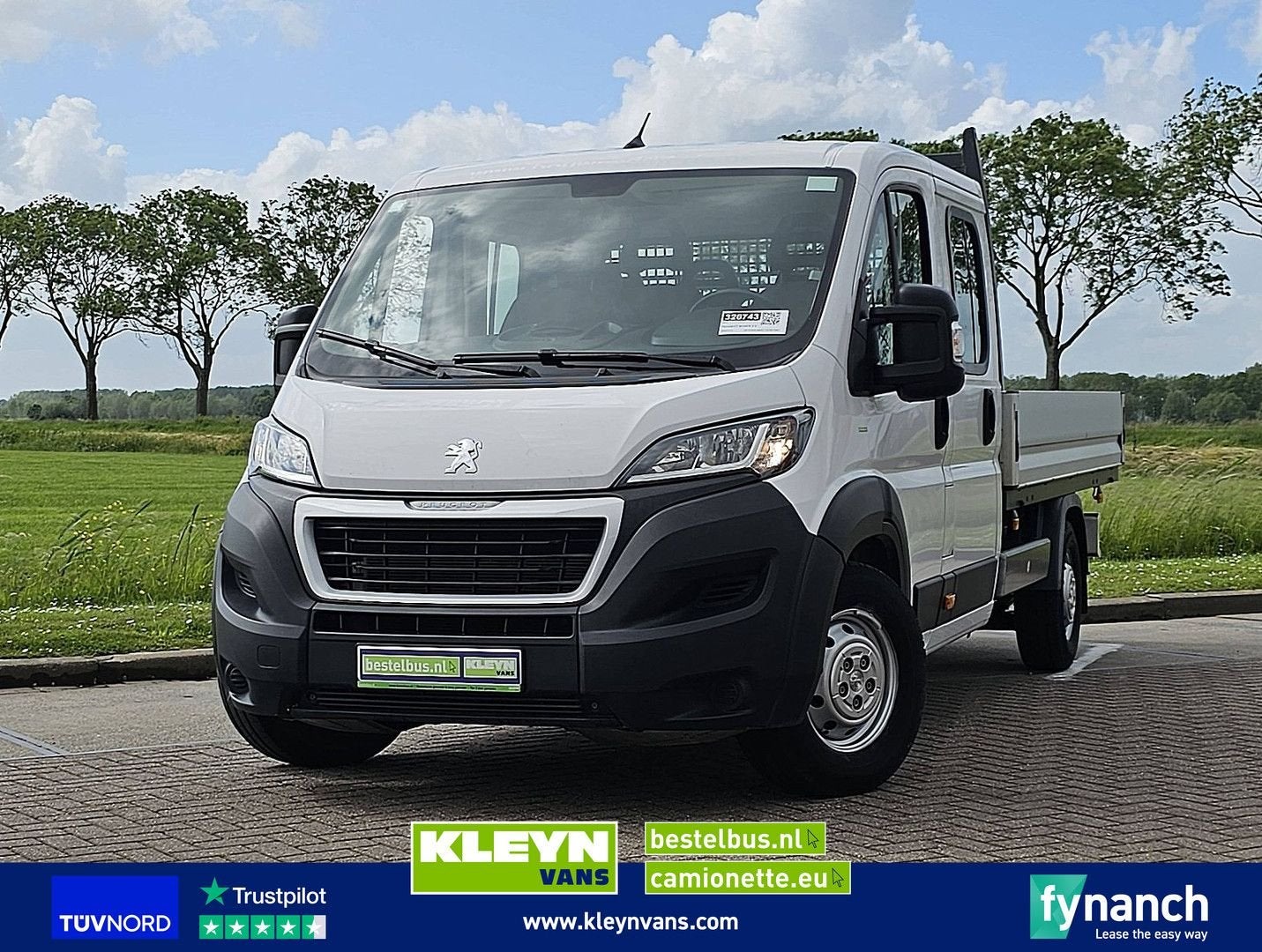 Peugeot BOXER 2.0 L3 Open-Laadbak DC!, Auto's, Wit, Bedrijf, Cruise Control, Te koop