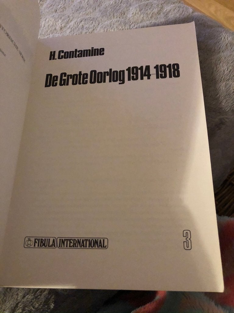 De grote oorlog 1914 - 1918 - H. Contamine, Gelezen, Ophalen of Verzenden, H. Contamine, Voor 1940