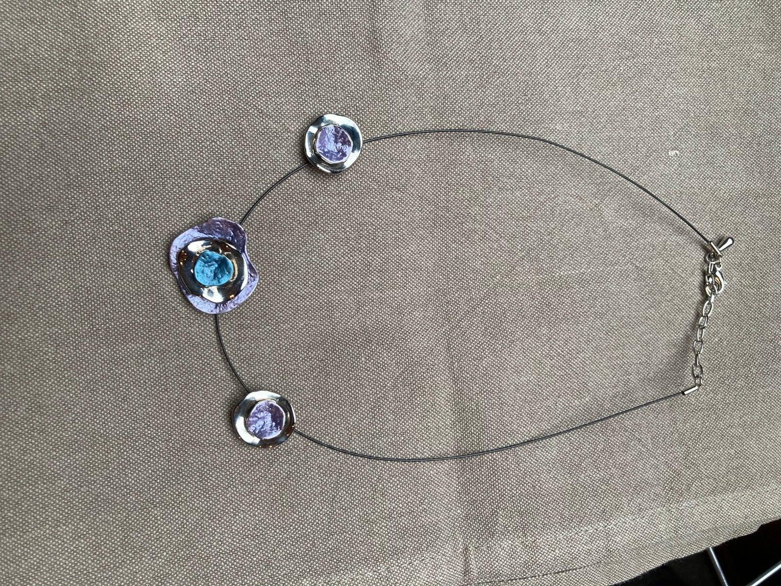 Collier, Bijoux, Sacs & Beauté, Colliers, Envoi, Comme neuf, Bleu