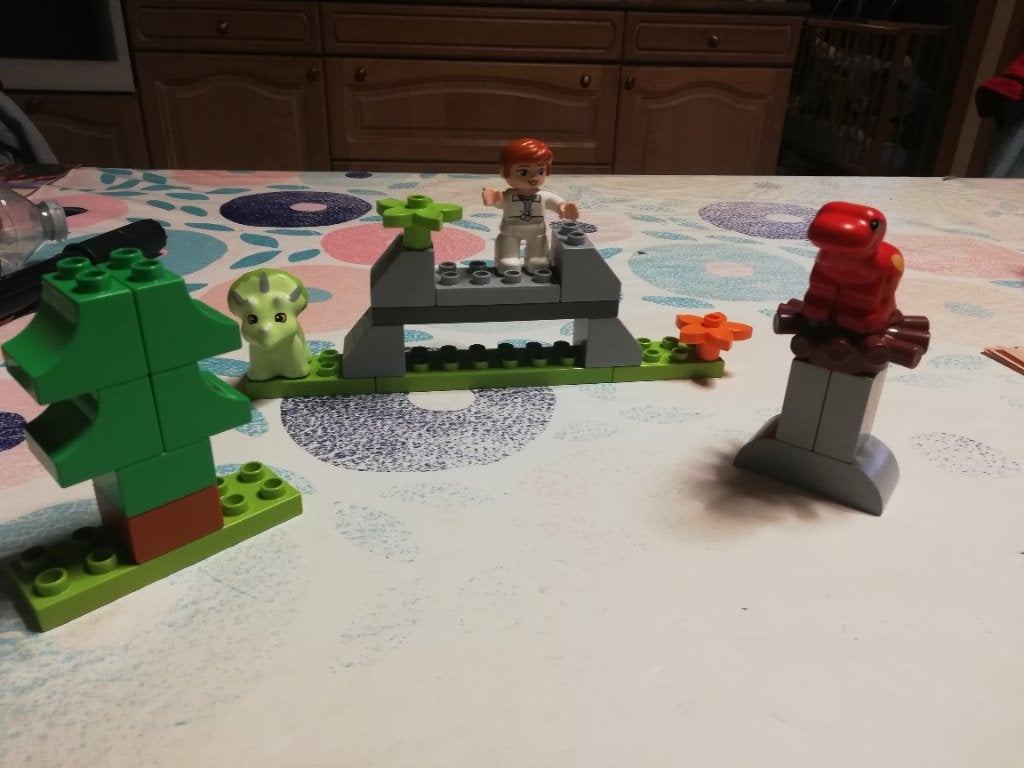 duplo dinosaurus verzorging, Ophalen of Verzenden, Zo goed als nieuw, Duplo