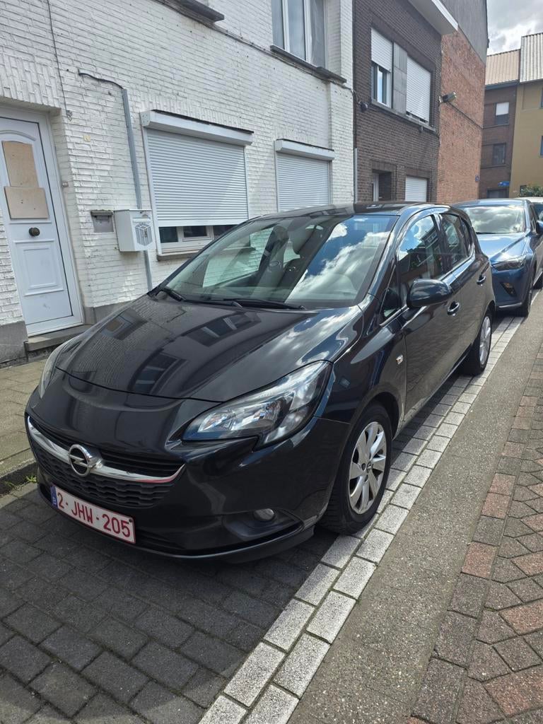 Opel Corsa 1.2 Benzine 2015 Airco euro 6b, Auto's, Voorwielaandrijving, Stof, Electronic Stability Program (ESP), Zwart