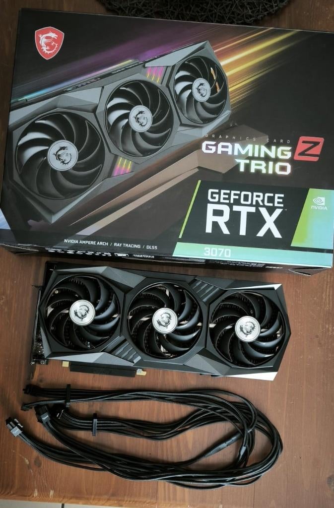 RTX 3070 MSI GAME TRIO Z 8 GB, Ophalen, Gebruikt, GDDR6, HDMI