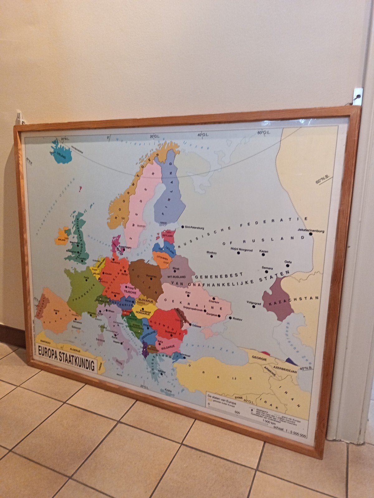 oude Europese landkaart, Ophalen