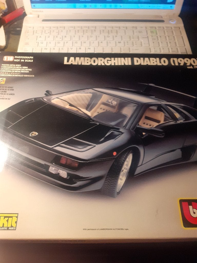 Kit Lamborghini Diablo Burago, Hobby & Loisirs créatifs, Voitures miniatures | 1:18, Neuf, Voiture, Burago, Envoi
