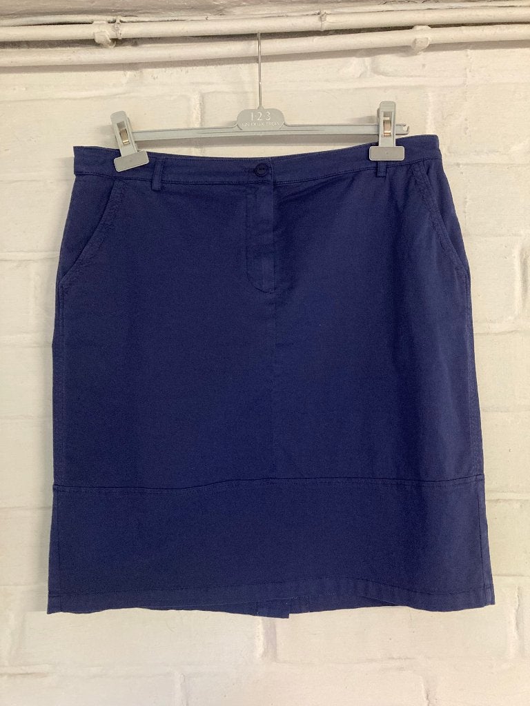 Blauwe zomerrok, met rits aan de voorkant,  Comme ça, 44, Taille 42/44 (L), Enlèvement ou Envoi, Bleu, Comme ça
