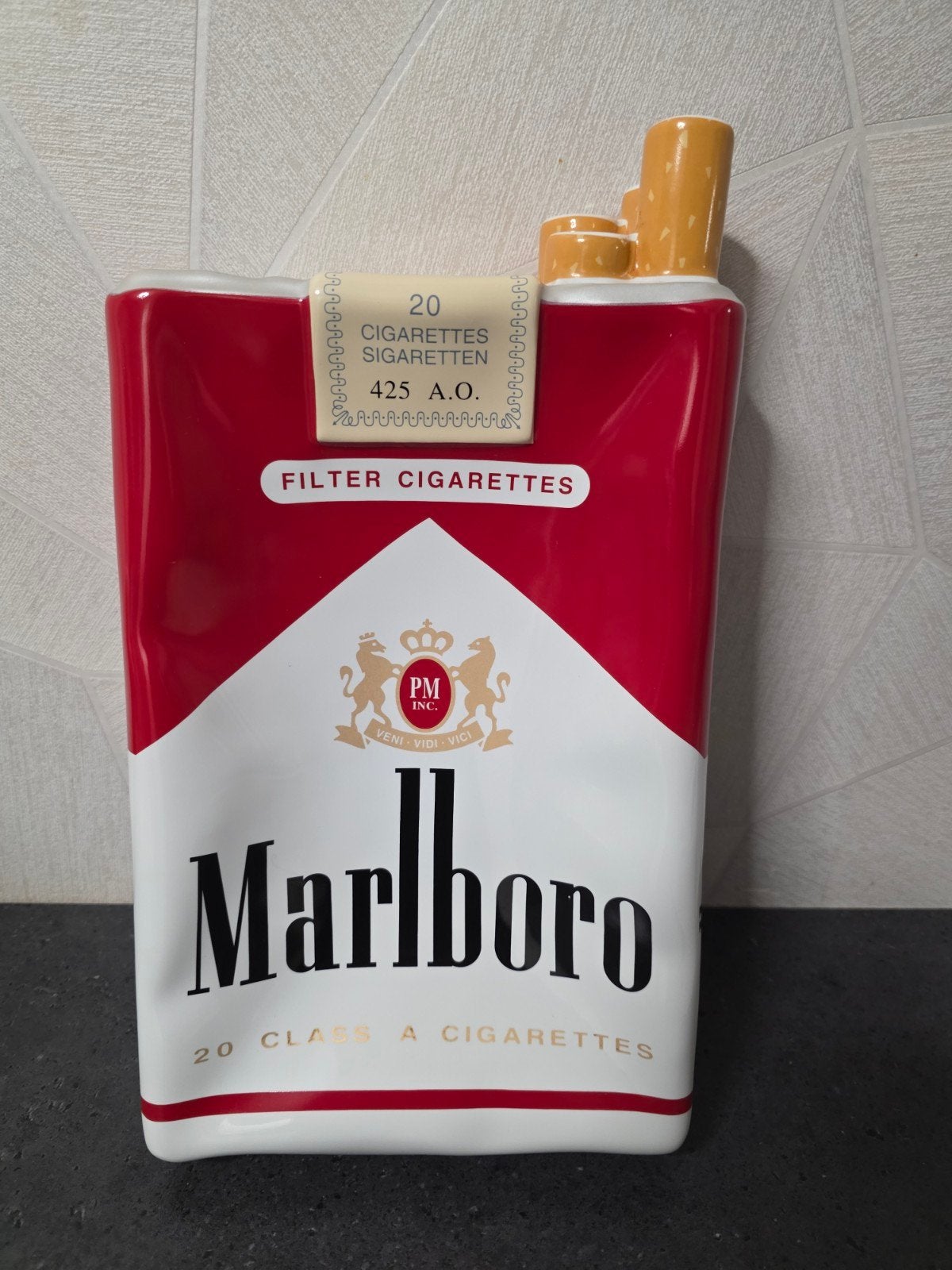 vintage asbak geldschaal marlboro xxl, Ophalen of Verzenden