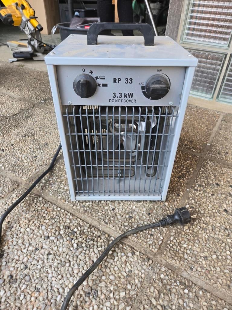 Elektrische bouwkachel / ventilatorkachel RP 33 – 3,3 kW, Doe-het-zelf en Bouw, Ophalen of Verzenden