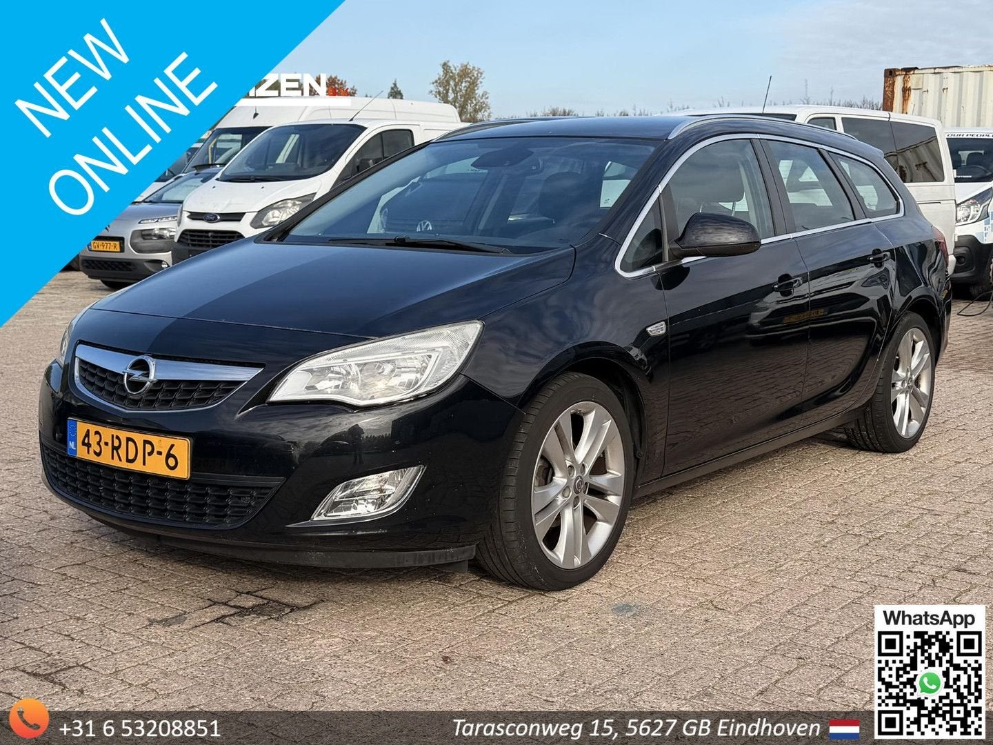 Opel Astra Sports Tourer 1.4 Turbo Cosmo, Auto's, 144 g/km, Zwart, Zwart, Bedrijf