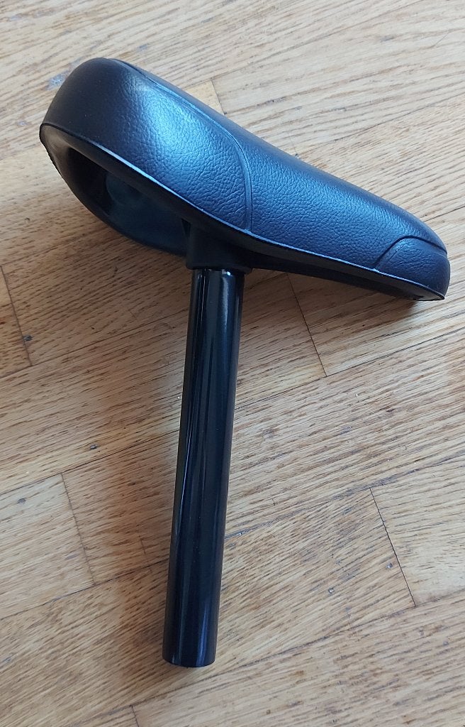 Selle de vélo 14 pouces noir + tige de selle, Overige materialen, Nieuw, Ophalen of Verzenden, BTwin Décathlon