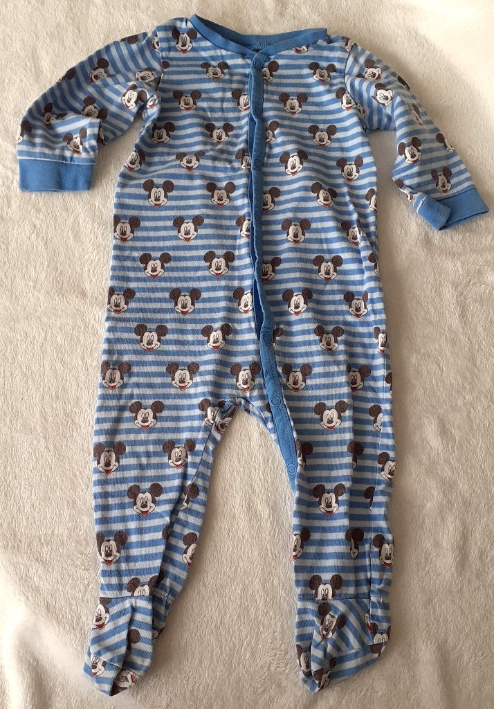 Baby pyjama blauw Mickey Mouse H&M 74, Kinderen en Baby's, Ophalen of Verzenden, Zo goed als nieuw, Jongetje of Meisje, Nacht- of Onderkleding