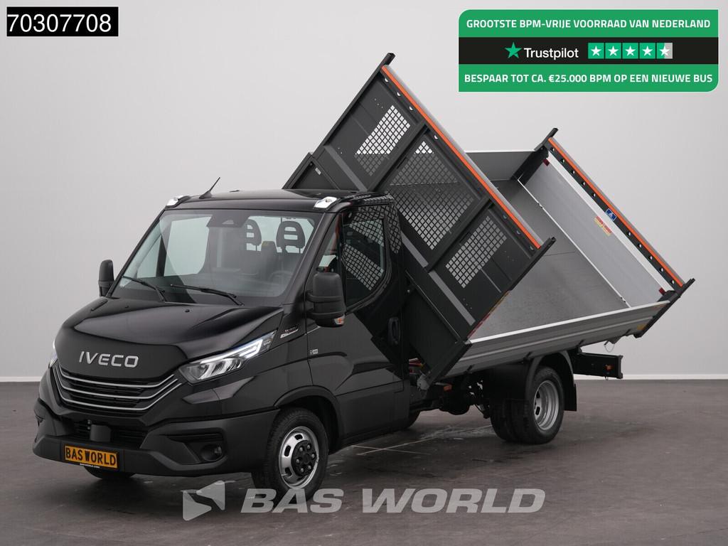 Iveco Daily 35C21 3.0L Driezijdige Kipper Dubbellucht 210PK, Auto's, Stof, Euro 6, 4 cilinders, Iveco