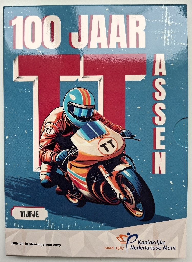 100 ans du TT Assen Five 2025 Silver Proof, Envoi, Série, Argent