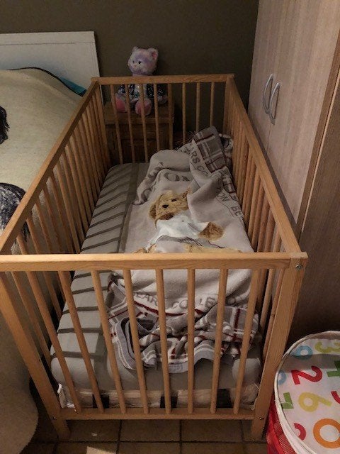 kinderbedtje, Matelas, Moins de 70 cm, Comme neuf, Enlèvement