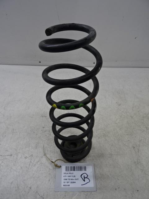 RESSORT DE SUSPENSION ARRIERE Volkswagen Polo V (6R), Utilisé, Volkswagen