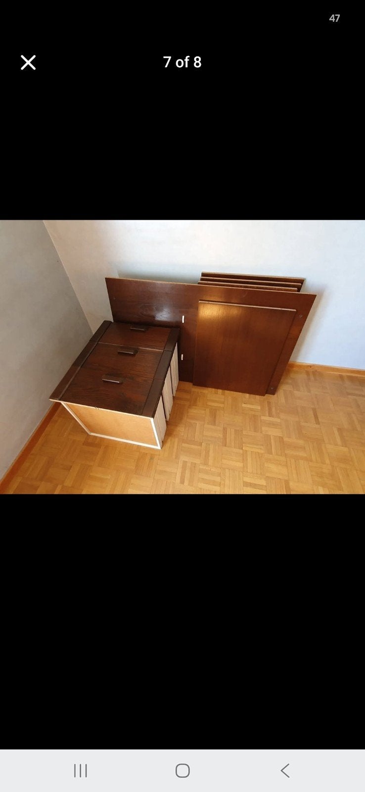 2bedden,1 kleerkast,2nachtkastjes,, Huis en Inrichting, Ophalen, Eenpersoons