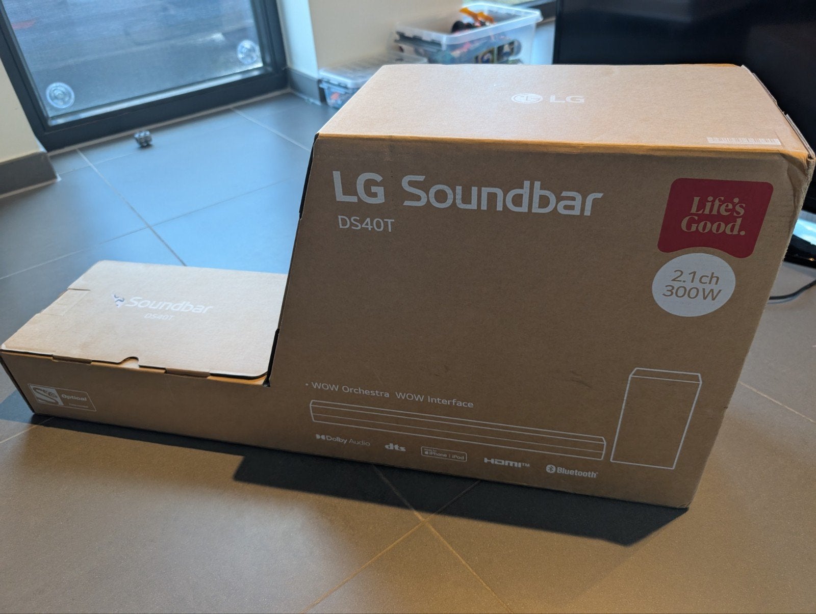 LG DS40T Soundbar met subwoofer, Ophalen, Bluetooth, Nieuw