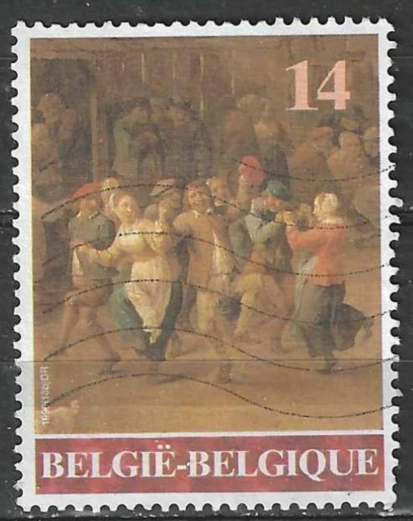 Belgique 1990 - Yvert/OBP 2394 - David Teniers le Jeune (ST), Envoi, Affranchi, Oblitéré, Art