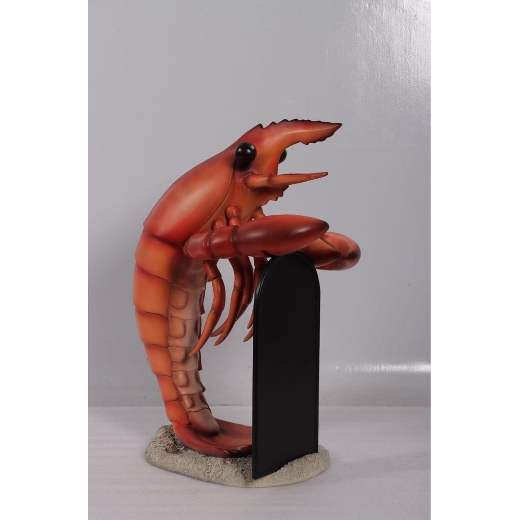 Assiette à menu homard 83 cm - homard avec tableau de menu, Enlèvement, Neuf