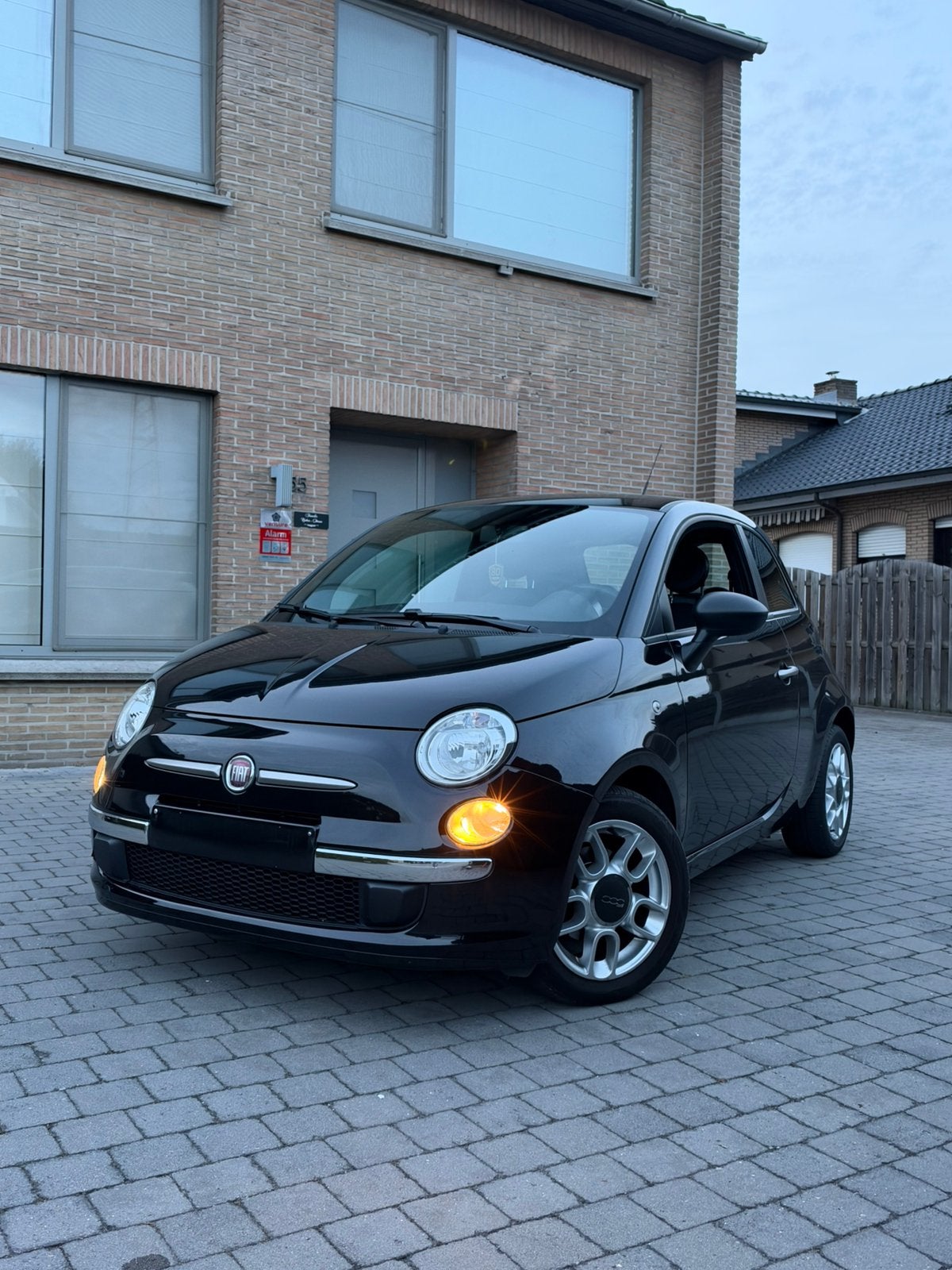 Fiat 500 0.9i Twinair | 83000KM | 2011 | 1ste eigenaar, Auto's, 875 cc, Leder en Stof, Zwart, Handgeschakeld