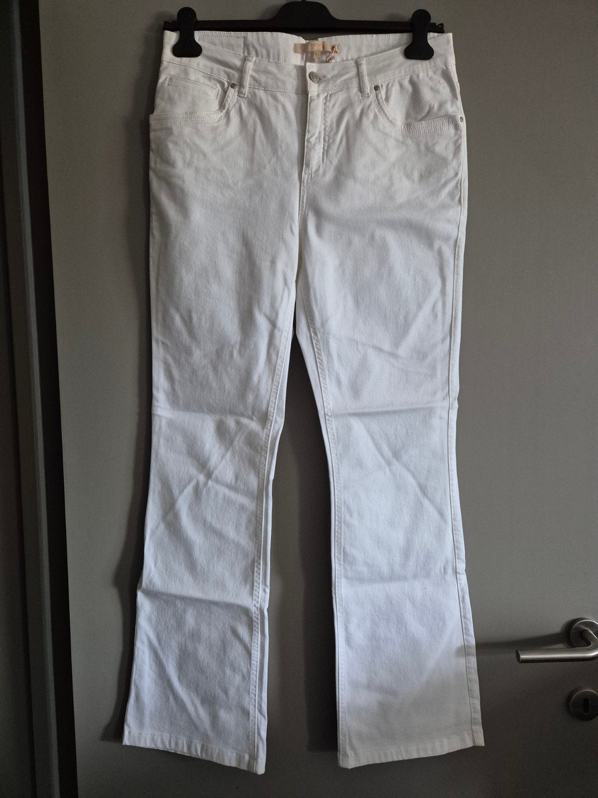 Nieuwe jeansbroek van Comme Ça maat 42, Wit, Maat 42/44 (L), Nieuw, Lang
