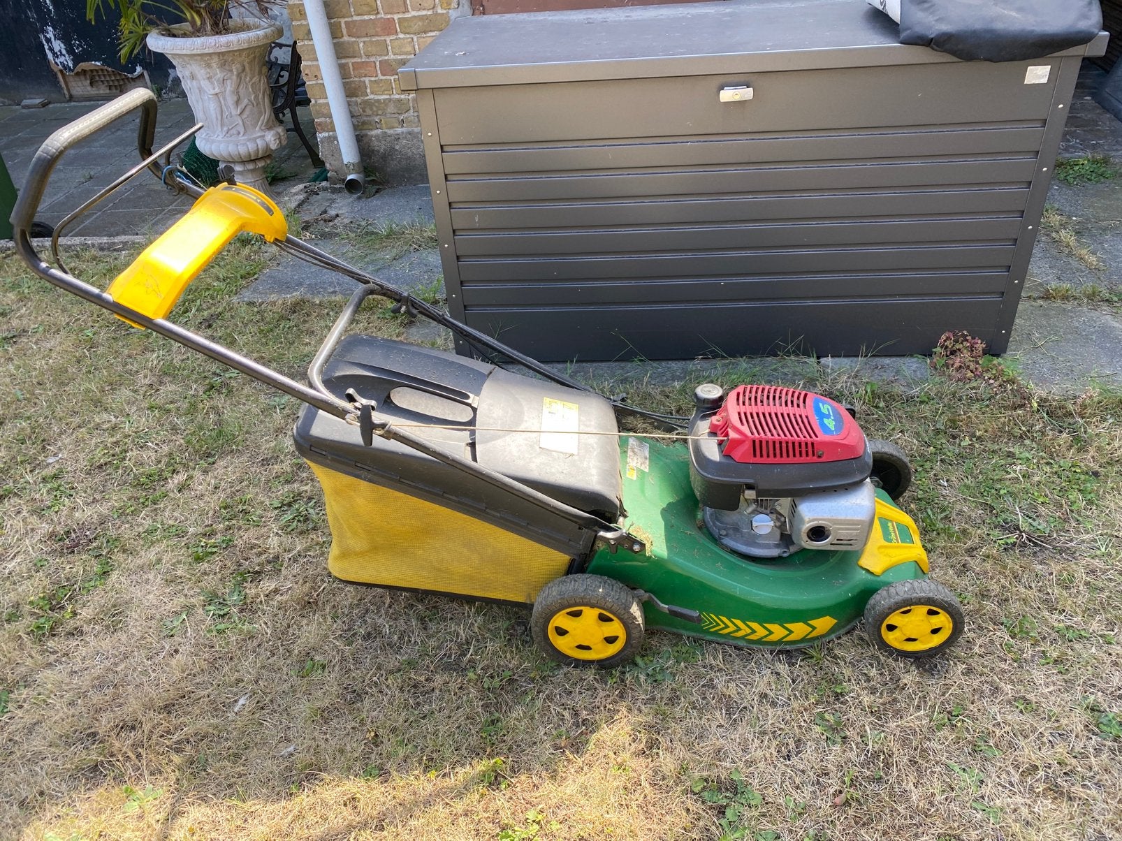 Grasmaaier met honda moror 4.5 pk, Tuin en Terras, Ophalen, Cirkelmaaier, Gebruikt, 40 t/m 49 cm
