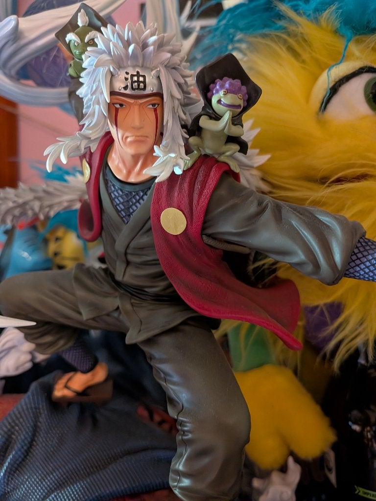 Statue résine Naruto jirahiya 1/2 burning wind studio 1/6, Enlèvement, Comme neuf, Humain