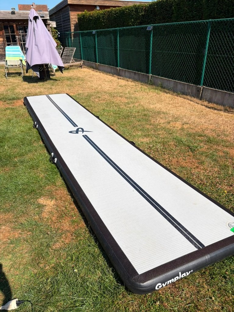 Airtrack - turnmat, Sport en Fitness, Ophalen, Gebruikt, Meerkleurig, Materiaal