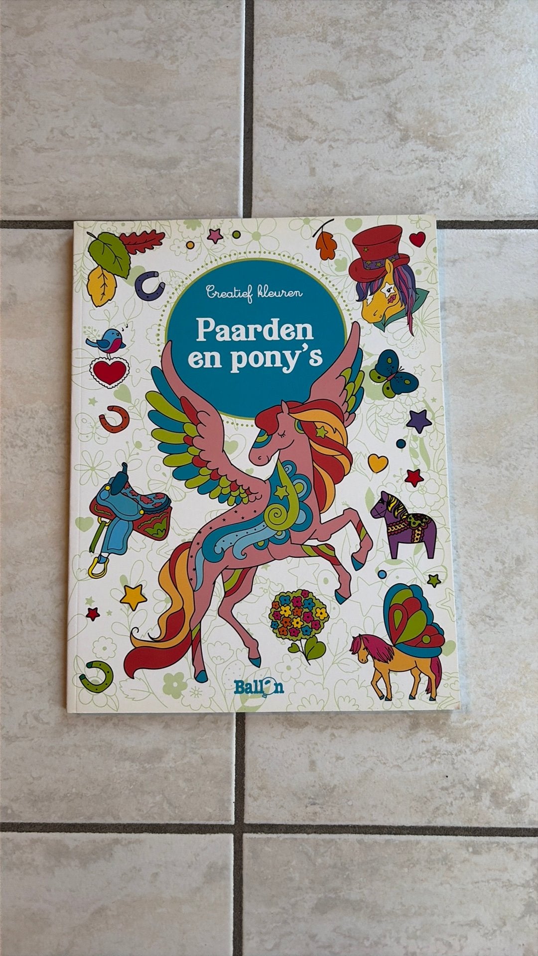 Coloriage créatif ~ chevaux et poneys, Envoi, Neuf, Papier, Carnet de croquis ou à dessin