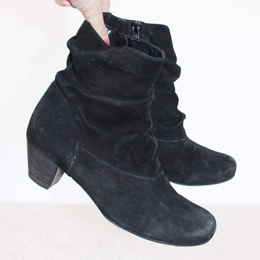 Belles bottes Gabor en daim s3 (taille 5½/38½) €40, -, Vêtements | Femmes, Gabor, Comme neuf, Boots et Botinnes, Noir