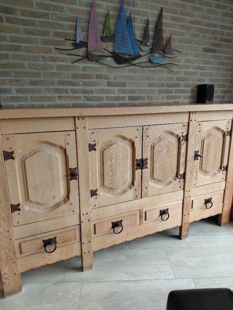 Eetkamer in volledig eiken, Huis en Inrichting, Ophalen, Gebruikt, Landelijk