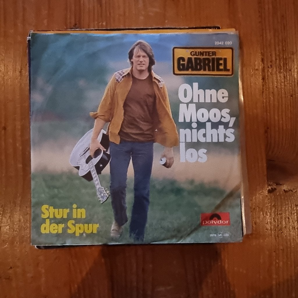 7" Gunter Gabriel - Ohne Moos, nichts los, CD & DVD, Enlèvement ou Envoi, Utilisé, 7 inch, Schlager