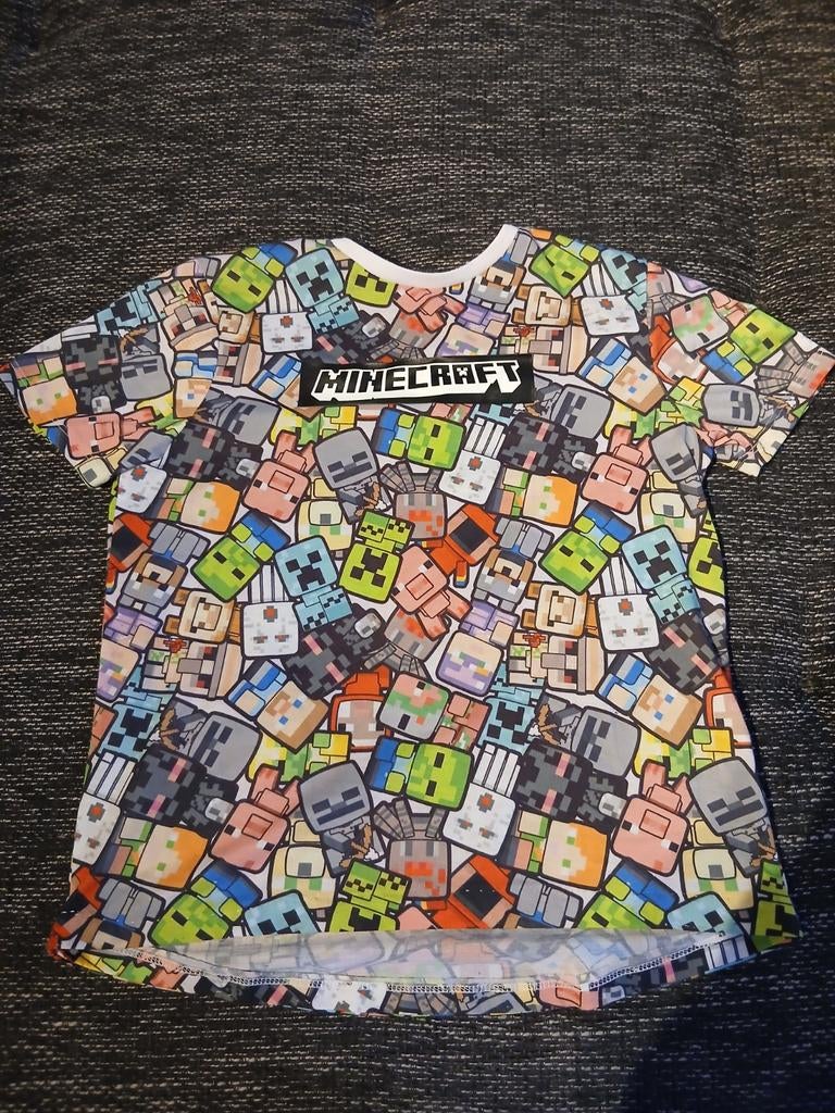 T-shirt minecraft, Kinderen en Baby's, Ophalen, Mojang, Zo goed als nieuw, Shirt of Longsleeve