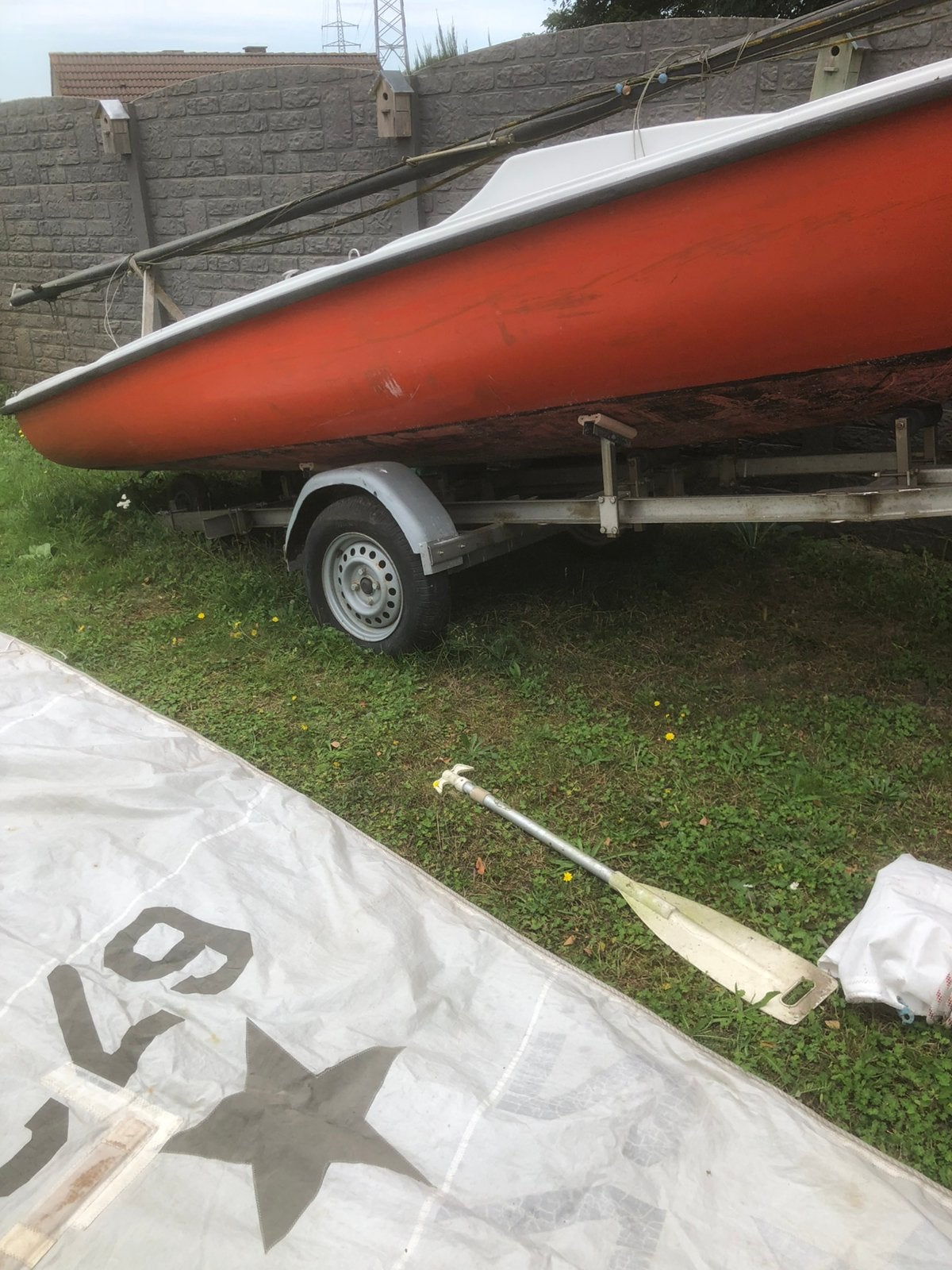 Zeilboot met trailer, Watersport en Boten, Open zeilboten, Ophalen, Gebruikt, Overige typen, Overige merken